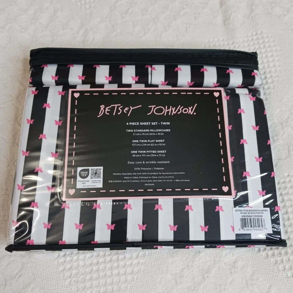 Betsey Johnson Performance Collection Sheet Set size Twin